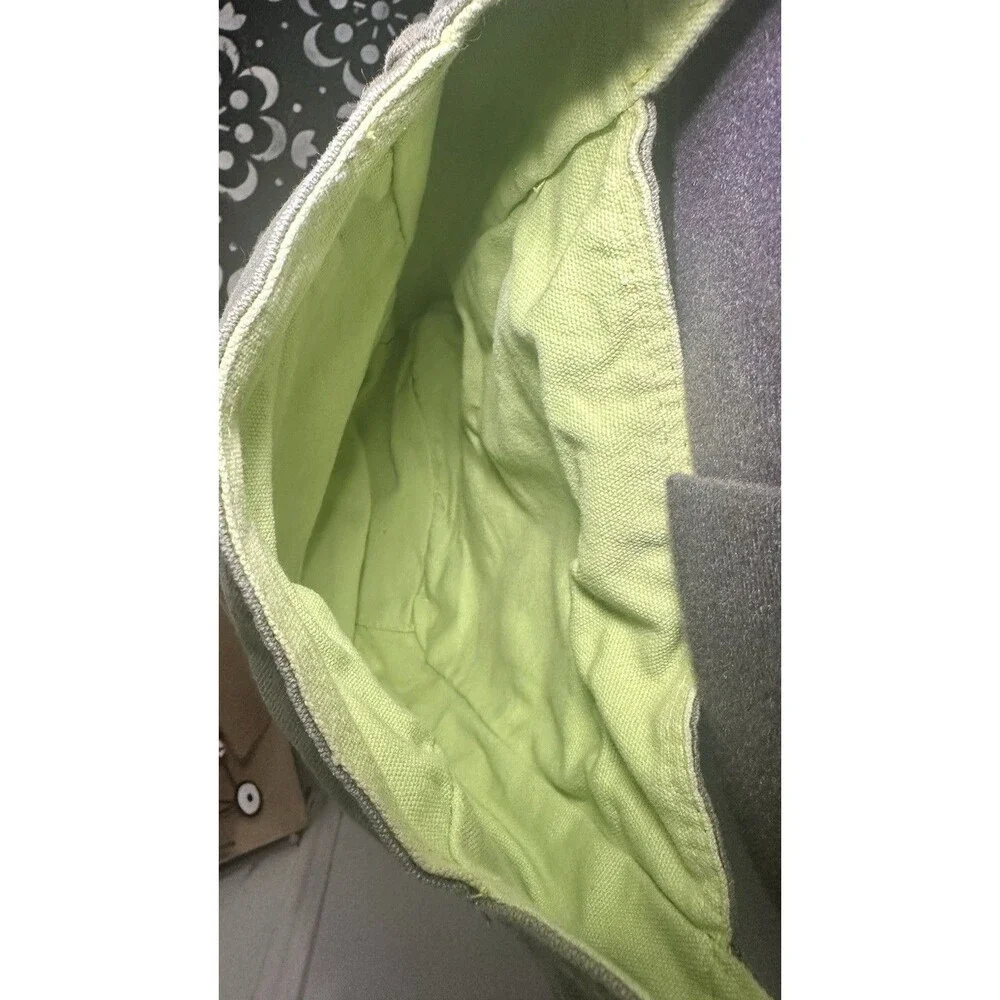 Kavu Reversible Bag Purse Brown Green Canvas 10”x8”x4” Outdoor Eco Friendly